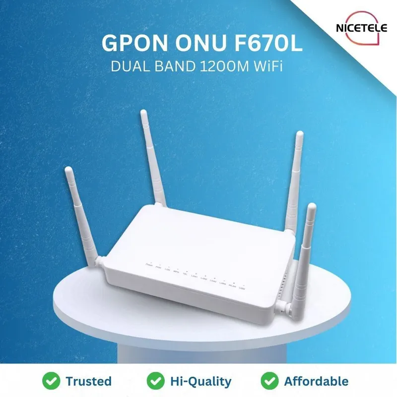 ZTE F670L GPON ONU, wifi 5 — фото 1