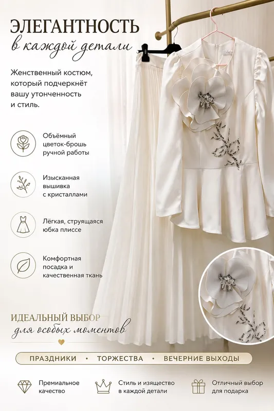В продаже имеется костюм юбка