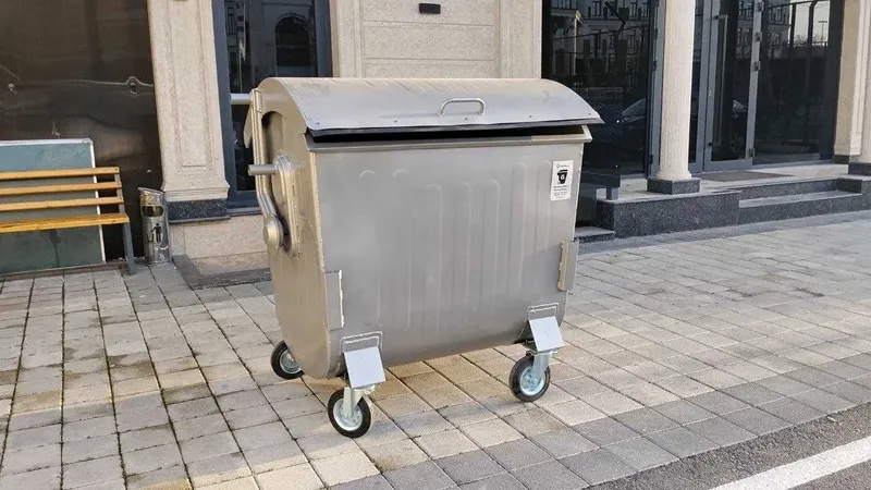 Мусорный контейнер 1100 л металлический 3