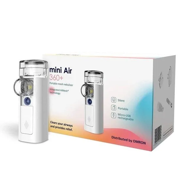 Небулайзер (инголятор) портативный МЕШ технологии Omron Mini Air 360+