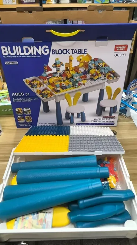 Многофункциональный детский игровой лего стол 2