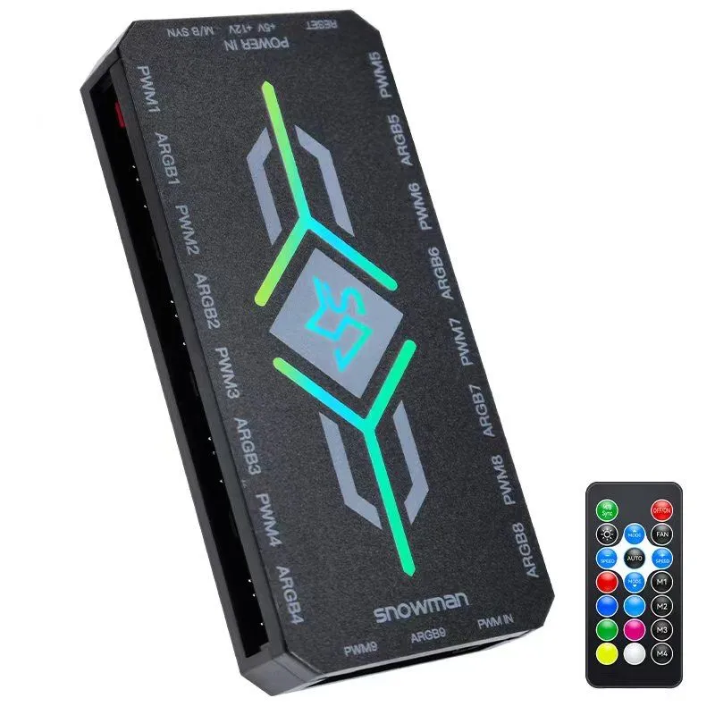 Контроллер snowman H9 Argb 5 v 3 контактный pwm hub 8