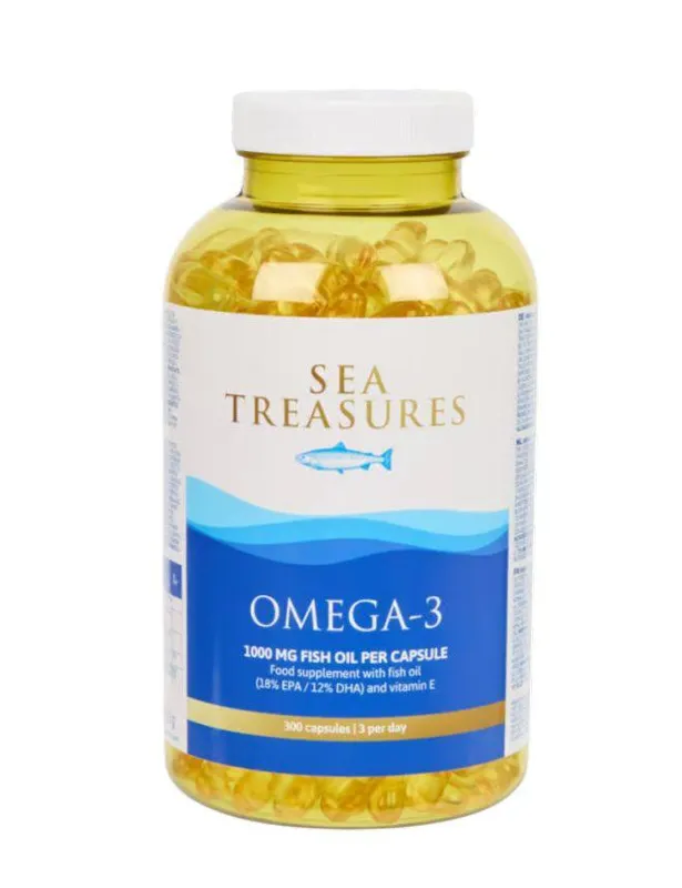 Omega-3 Sea Treasures 1000 mg, 300 kapsula Omega-3 Sea Treasures 1000 mg, 300 kapsula