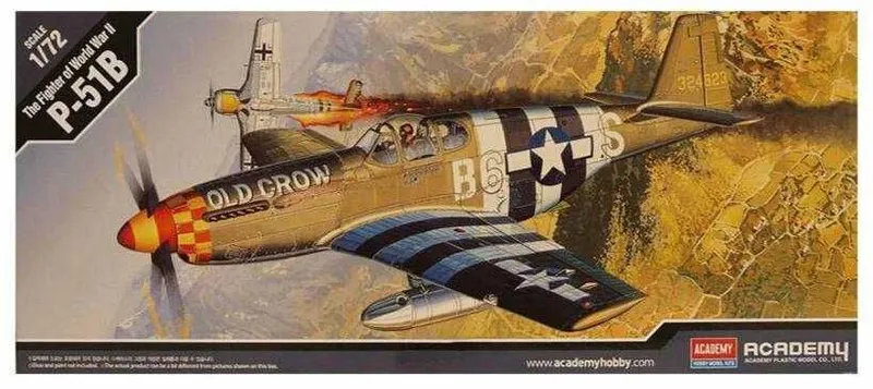 Сборная модель самолета P-51В Мустанг (1/72 Academy)