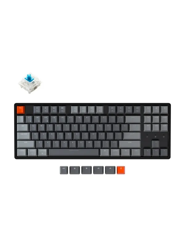 Клавиатура Keychron K8, 87 клавиш, Bluetooth, подсветка RGB, Gateron, черный
