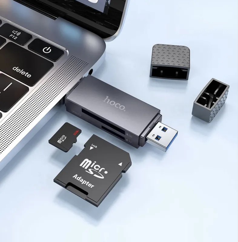 Кард ридер Hoco HB45 Spirit USB-A + Type-C 2.0 или 3.0 — фото 1