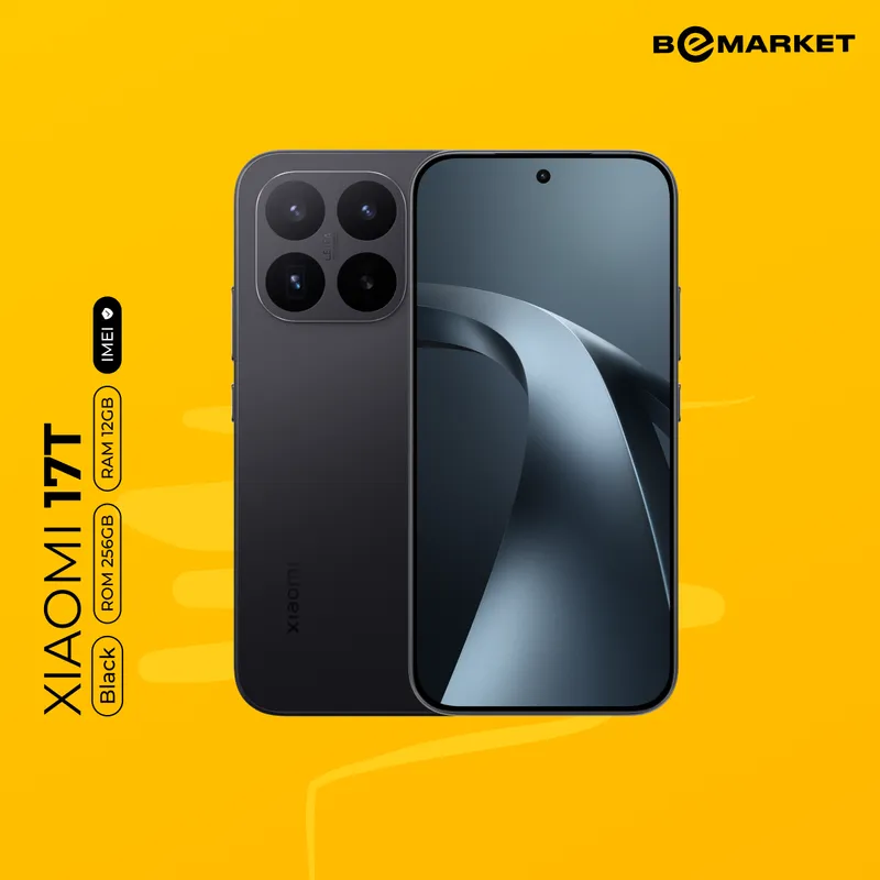 Xiaomi 17T, Black, 12/256 GB
