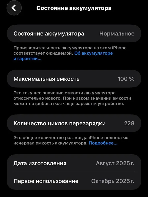 Iphone 17 pro max 256 gb 100% yomkost — фото 3