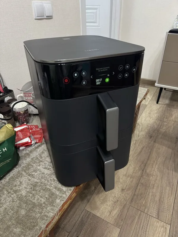 Фритюрница-аэрогриль Xiaomi Dual Zone Air Fryer 12L Global (черный) 1 Фритюрница-аэрогриль Xiaomi Dual Zone Air Fryer 12L Global (черный) 1