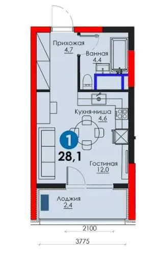 Shoshilinch 1 xonali kvartira — 28.888 y.e., kalitlar 2027, ipoteka bor — p\v 8,666 y.e (8 2