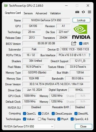 Palit GTX650 1GB GDDR5 — фото 5