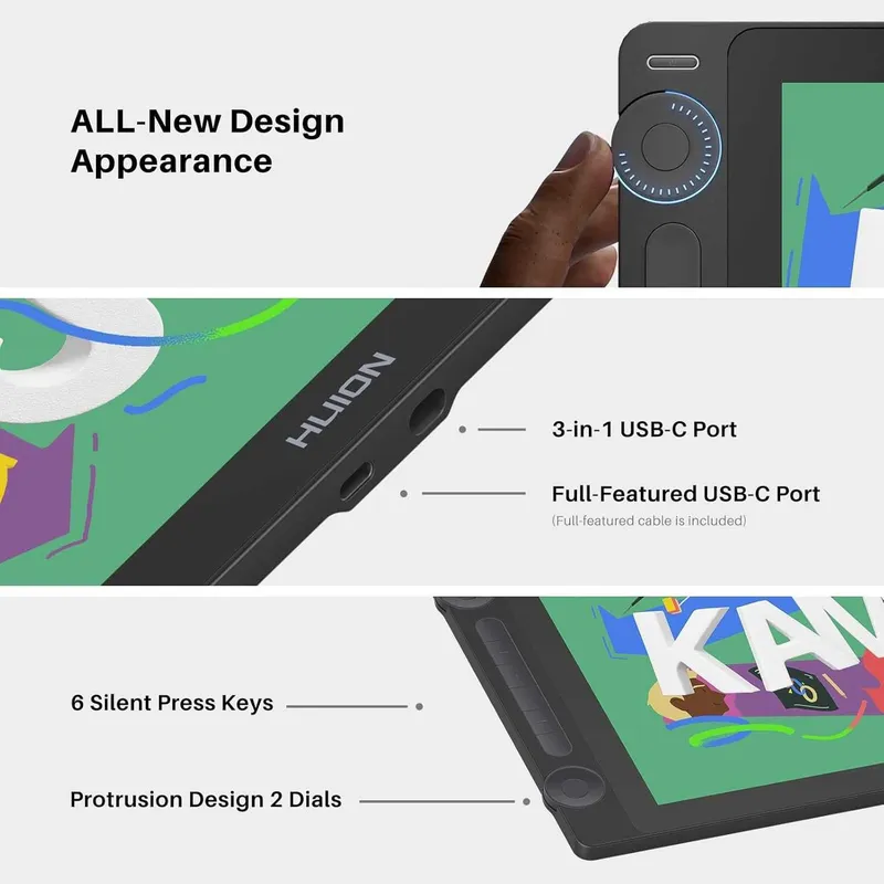 Новинка! Графический планшет с экраном Huion Kamvas 16 Gen3 — фото 3