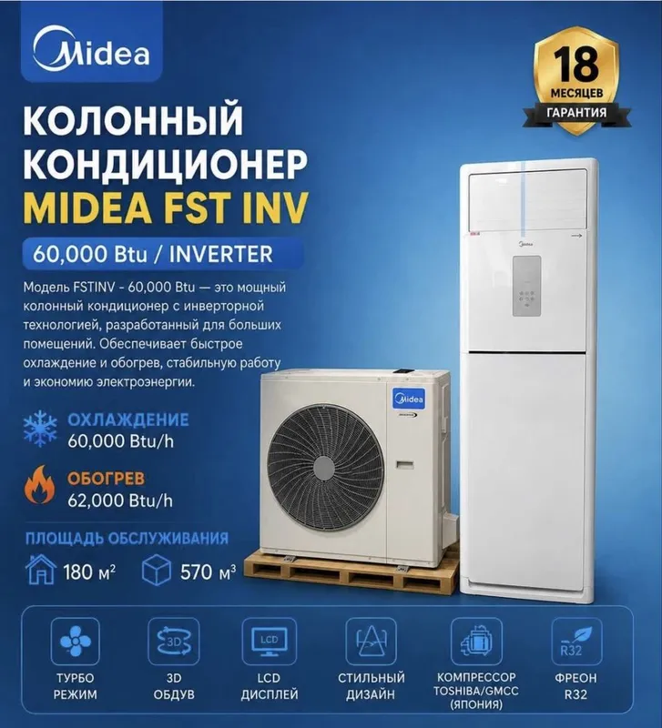 Кондиционер Midea 60 инвертер 4 Кондиционер Midea 60 инвертер 4