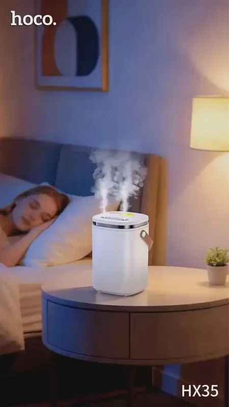 Увлажнитель воздуха HOCO HX35 2 л с подсветкой и USB-C 40 кв м — фото 4