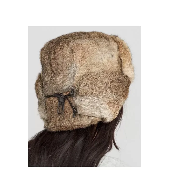 Ayollar uchun ushanka shapka, tabiiy mo‘yna 3 Ayollar uchun ushanka shapka, tabiiy mo‘yna 3