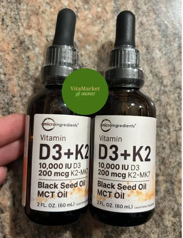 Vitamin d3 k2, 10.000 iu 200 mcg, d3 k2, д3 к2 витамин, carlson drop — фото 2