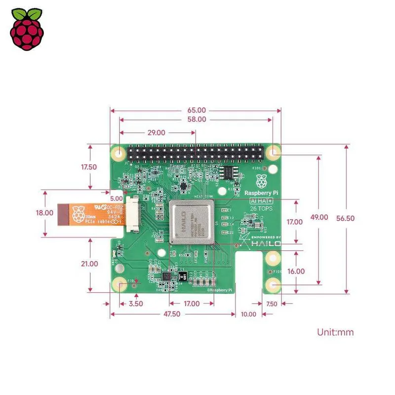 Ai Ускоритель Hailo-8L 13tops - для Raspberry Pi 5RASPBERRY — фото 3