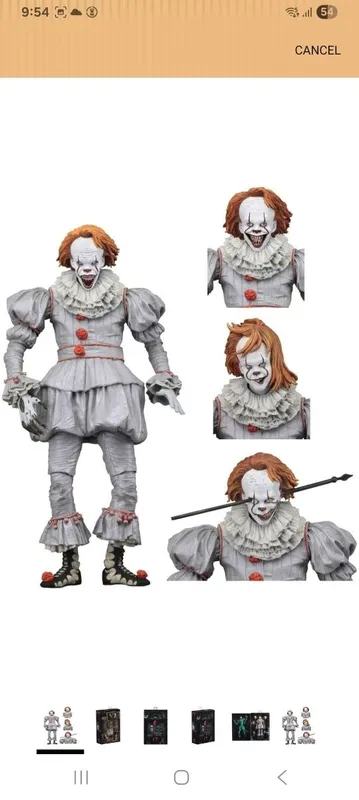 Экшн Фигурка Пеннивайза из фильма "ОНО" Neca toys
