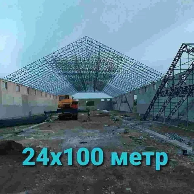 biz sizlar uchun xar hil turdagi tomlar katejlar stadionlarni o'rnatib
