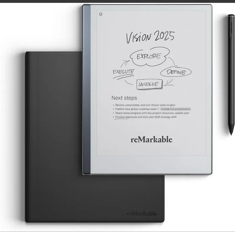 reMarkable 2 Marker Plus Leather Folio (Mosaic weave)