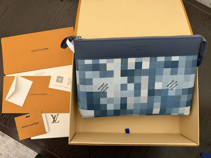 LV Damoflage pochette мужская сумка 1