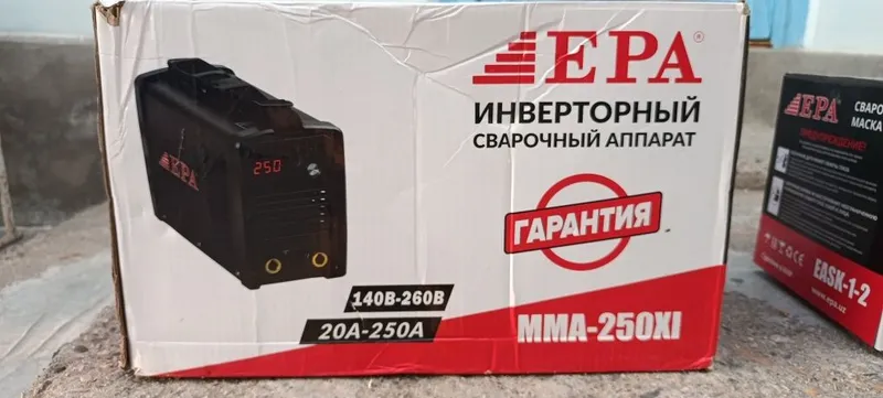 Сварочный аппарат EPA месте с маской EPA Обслюдна новые. 1 Сварочный аппарат EPA месте с маской EPA Обслюдна новые. 1