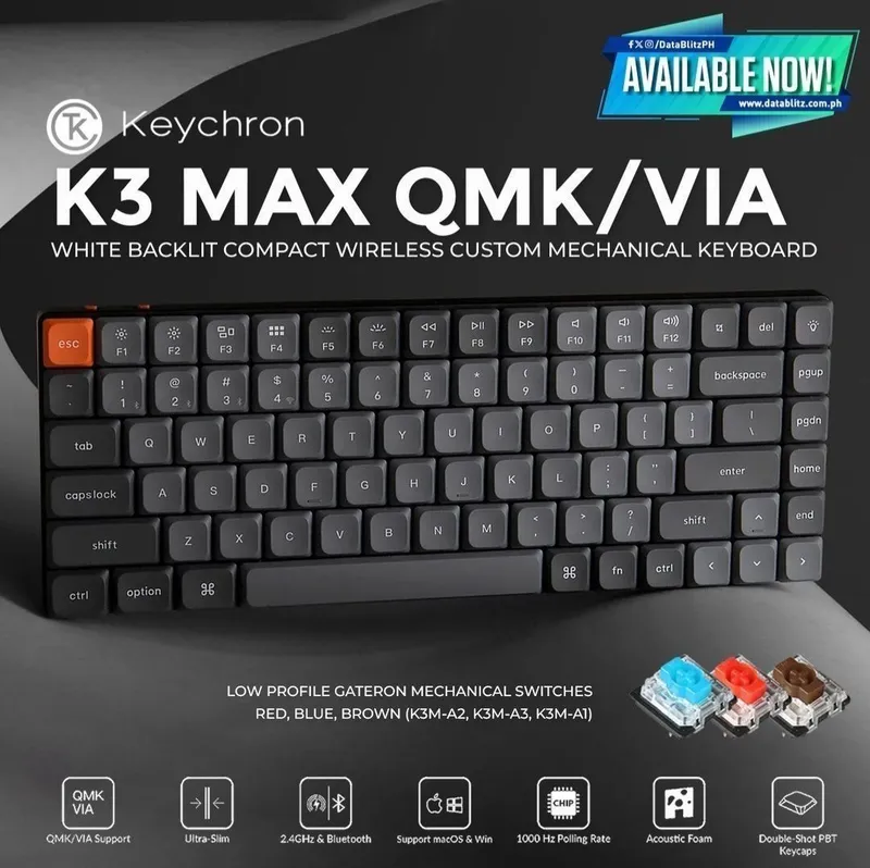 Keychron k3 max СКИДКА RU/ENG Механическая Клавиатура 1 Keychron k3 max СКИДКА RU/ENG Механическая Клавиатура 1