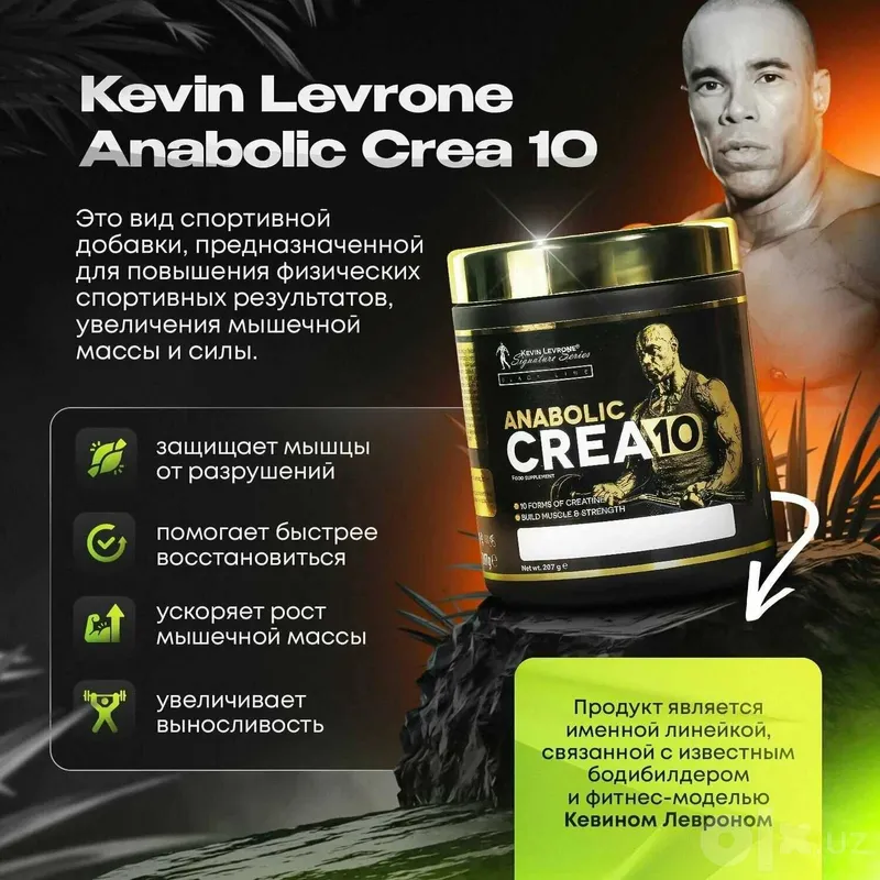 Kevin Levrone Anabolic Crea10 kreatin kompleksi, 30 porsiya 2 Kevin Levrone Anabolic Crea10 kreatin kompleksi, 30 porsiya 2