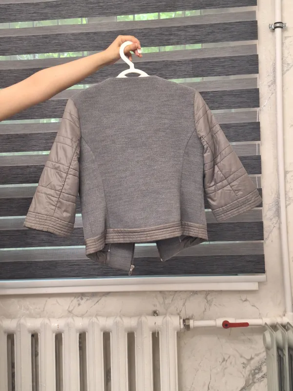 Kulrang zamonaviy jaket (Turkiya mahsuloti) — фото 1