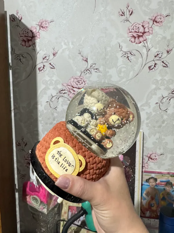 Yoritgichli va musiqali qor shari 6