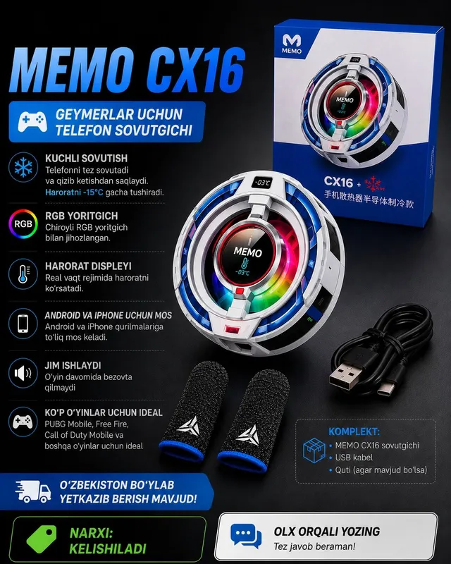MEMO CX16 geymerlar uchun