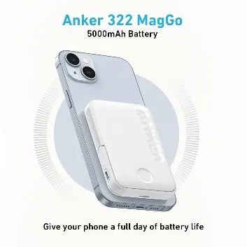 Anker A1618 Power Bank 322 MagGo 5000mAh MagSafe Battery Portable — фото 3