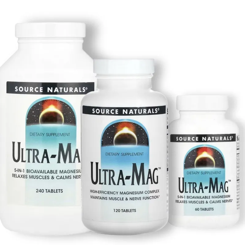 Ультра-Маг,Source Naturals,60табл.Ultra-Mag.Магний в виде цитрата магн — фото 1