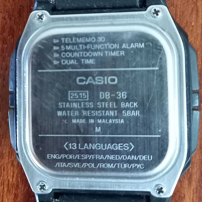 Часы Оригинал Casio DB36 сделано в Малайзии Original — фото 2
