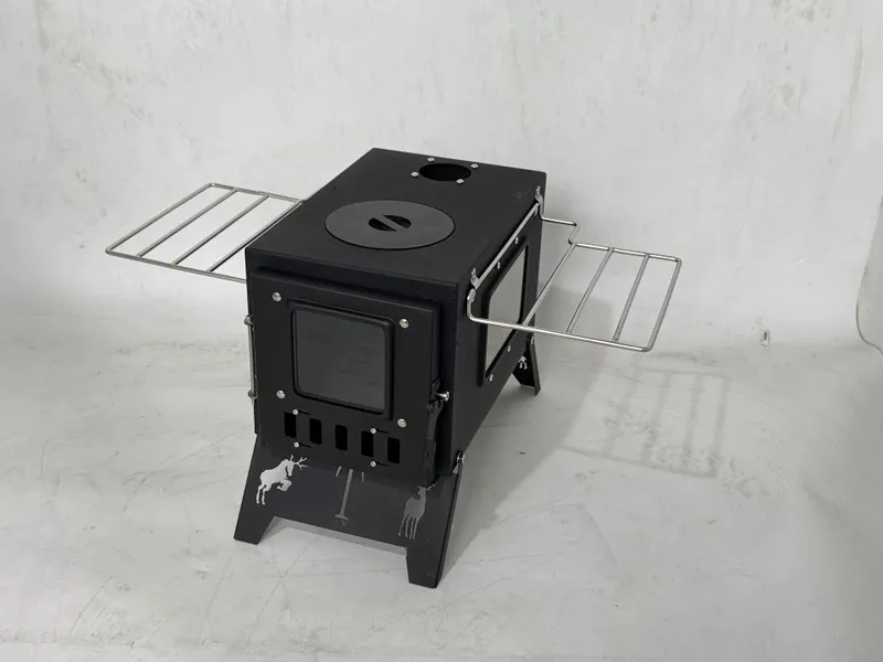Туристическая походная печь с трубой и складными ножками Модель ZM 302