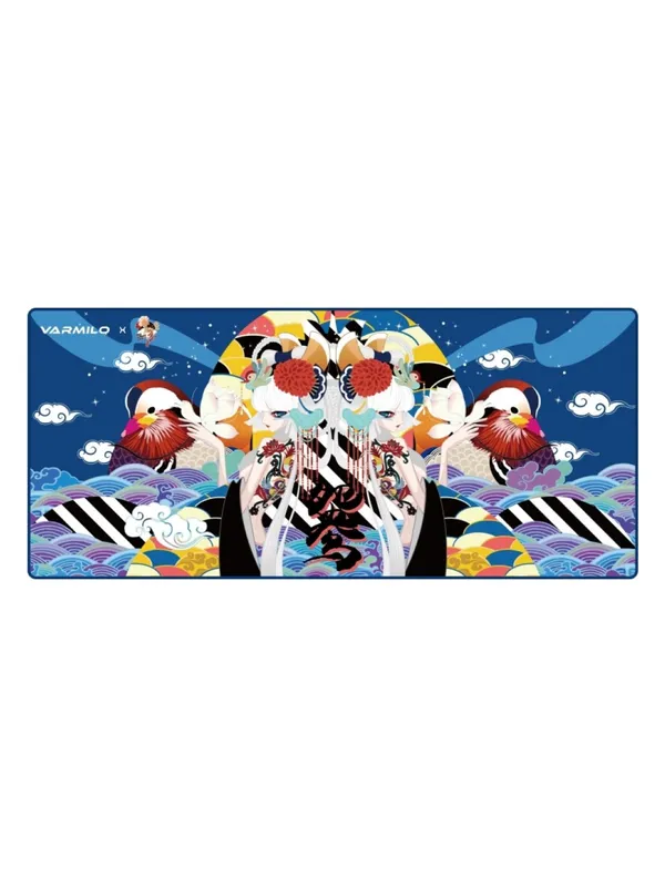 Коврик для мышки Varmilo mousepad Lovebirds Blue, 900x400x4мм — фото 6