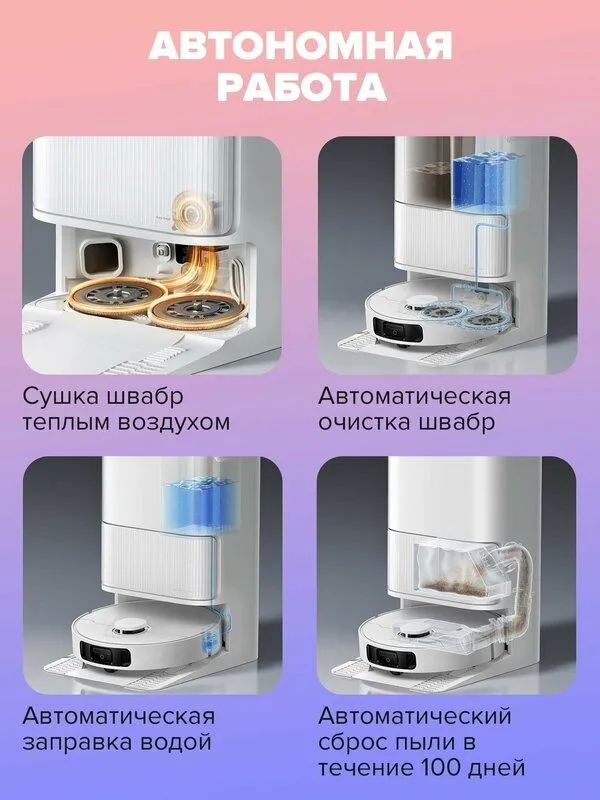 Робот-пылесос Dreame L40 Ultra CE, голосовое управление, сухая/влажная 3