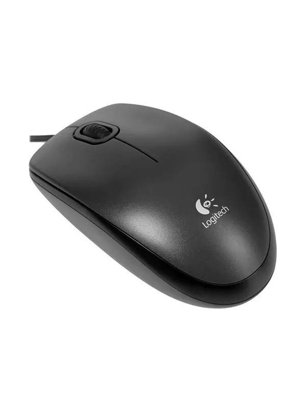 Мышь проводная Logitech M100, для правой/левой руки, 3 клавиши, черная — фото 5