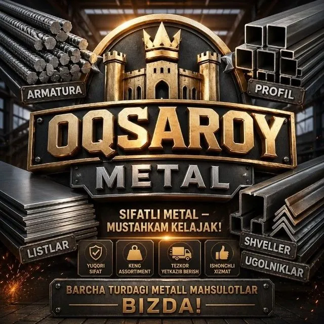 Barcha turdagi metall mahsulotlari, armatura, profel, testlar, ugolok. 1
