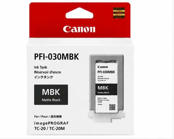 ! Картридж Canon PFI-030MBK Matte Black Pigment для imagePROGRAF TC-20