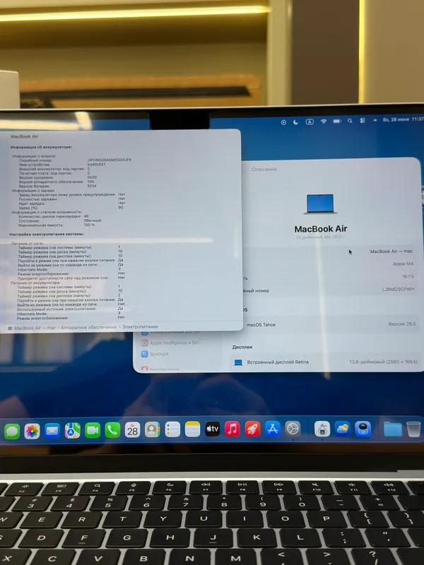 Macbook Air M4 13inch 16\256 Sky Blue — фото 5