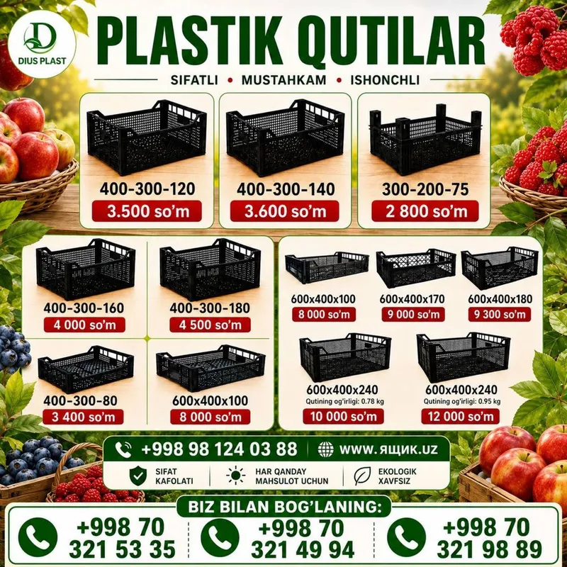 Plastik qutilar sotamiz! 1 Plastik qutilar sotamiz! 1