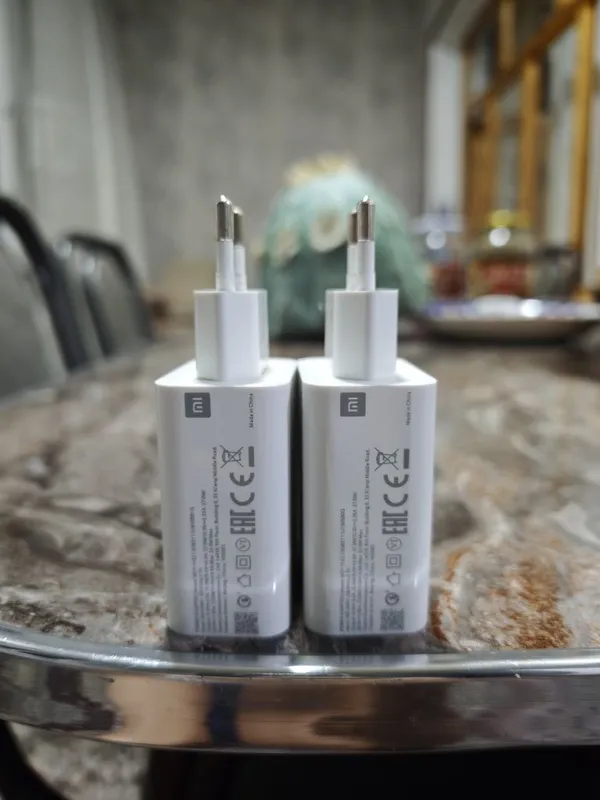 Зарядник 33 Вт Xiaomi original karobkadan chiqqan bu holati