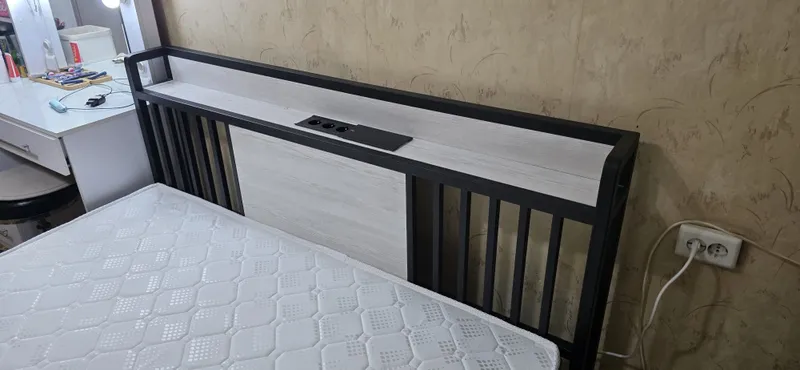 Металлические двуспальная кровать МОДЕЛЬ. (COMFORT) — фото 1