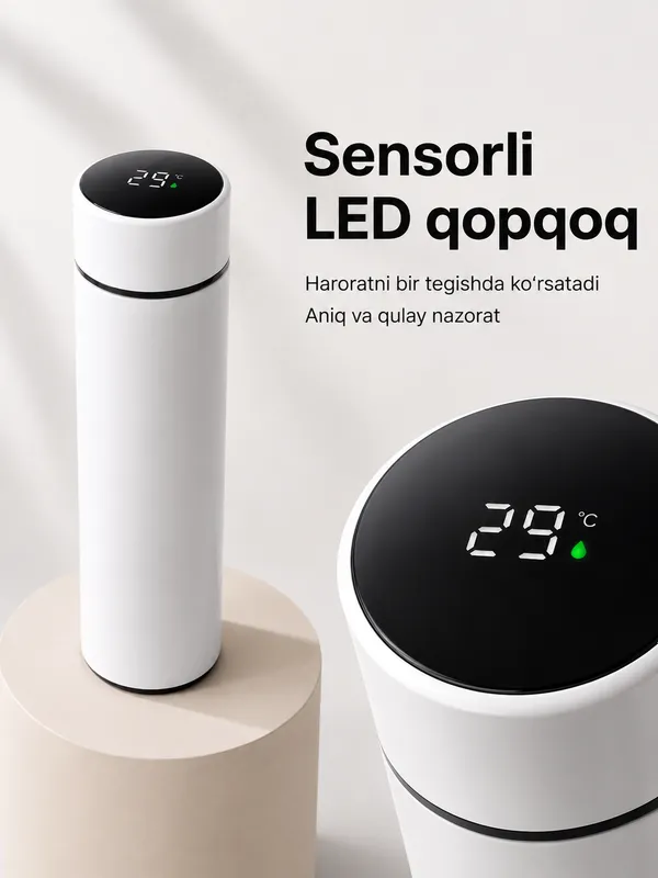Смарт-термос с LED-дисплеем, 500 мл 2