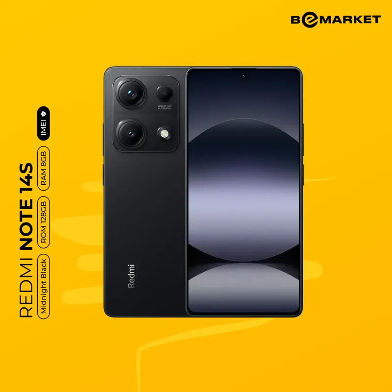 Redmi Note 14S, Midnight Black, 8/128 GB
