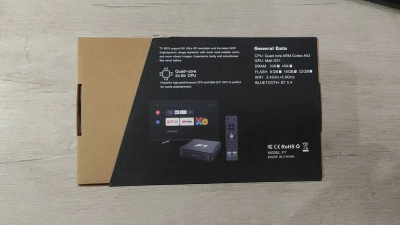 смарт-ТВ приставка P7 Android TV 2 смарт-ТВ приставка P7 Android TV 2