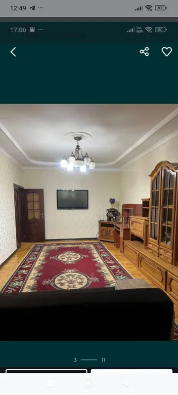 Шайхонтохур район халклар достлиги 3 хона 4 хона килинган 2 этаж 3