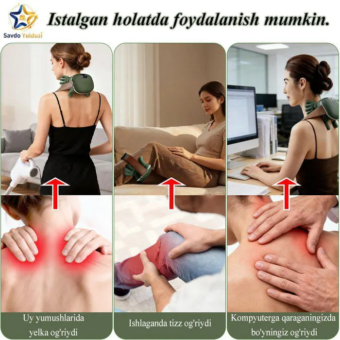 Inson qo‘li kabi yelka-bo‘yin massajeri