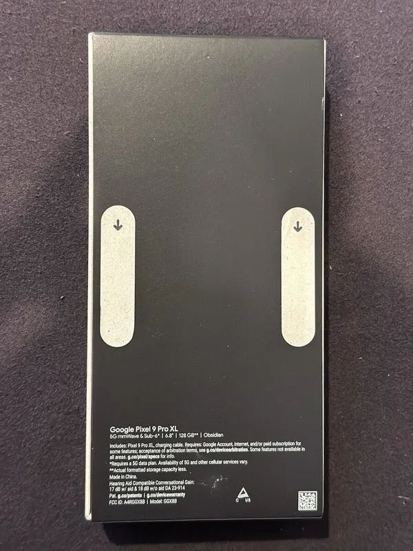 Google Pixel 9 PRO XL 128GB Obsidian (GA05900-US) New 2 Google Pixel 9 PRO XL 128GB Obsidian (GA05900-US) New 2
